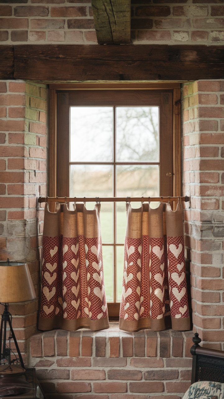 Cozy Farmhouse Vibe with Exposed Brick and Wooden Accents