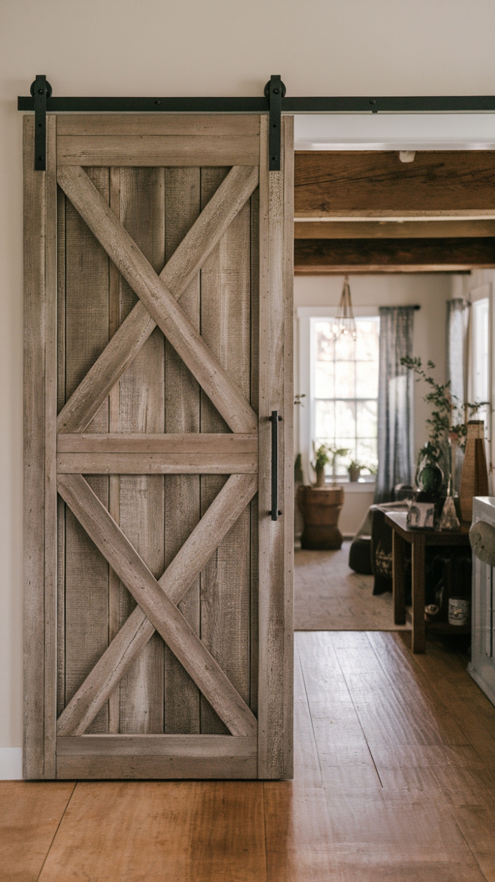 Rustic Charm: A Timeless Sliding Barn Door