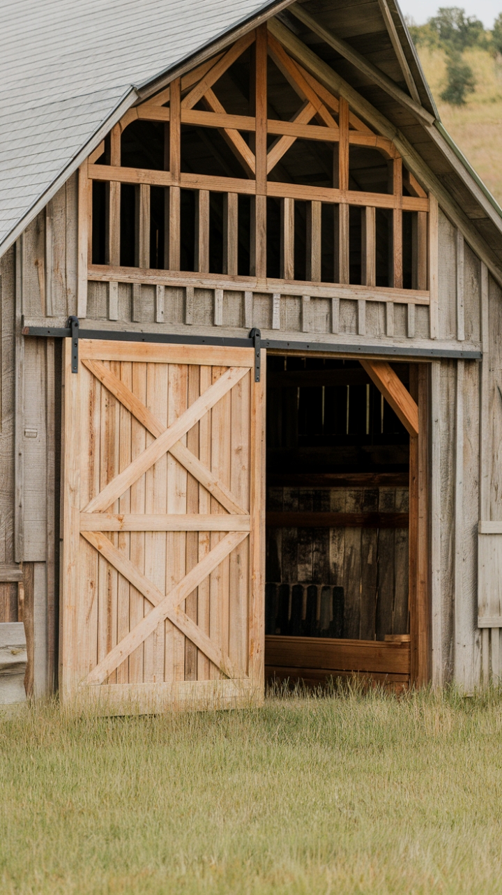 Rustic Charm: The Perfect Barn Door Blend
