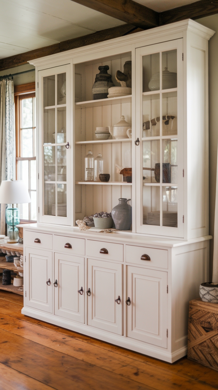 Timeless Charm: Farmhouse Hutch Merging Function and Style