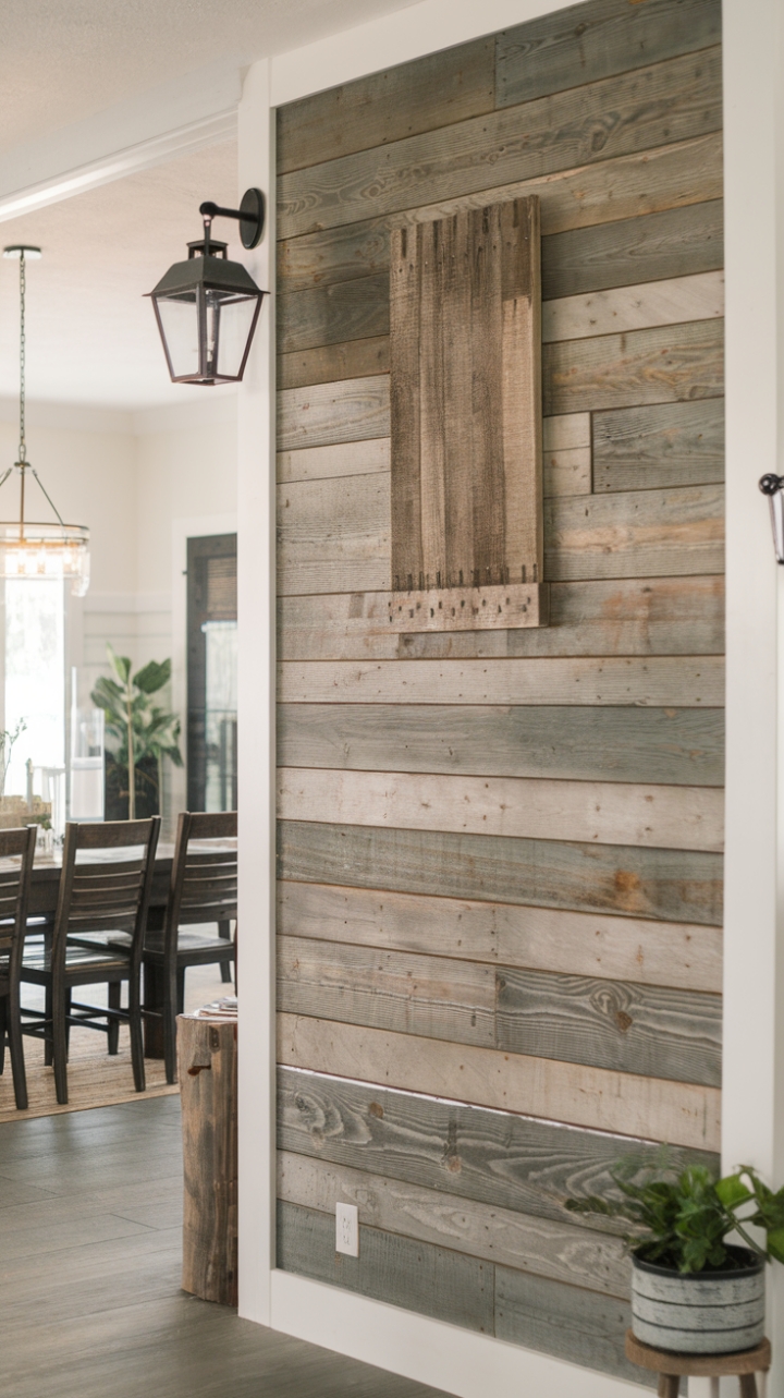 Cozy Farmhouse Dining Space with Weathered Accents