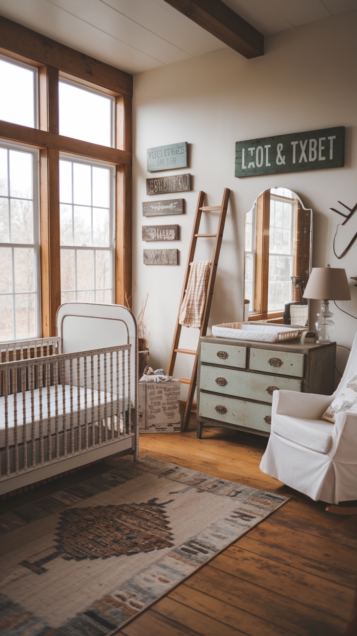 Country Charm Meets Modern Farmhouse in a Cozy Nursery