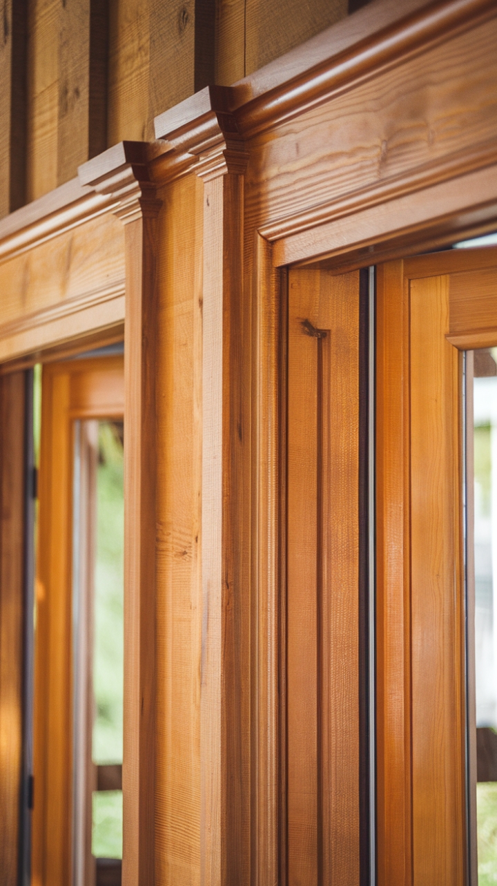 Rustic Craftsman Trim Adds Warmth to Farmhouse Charm