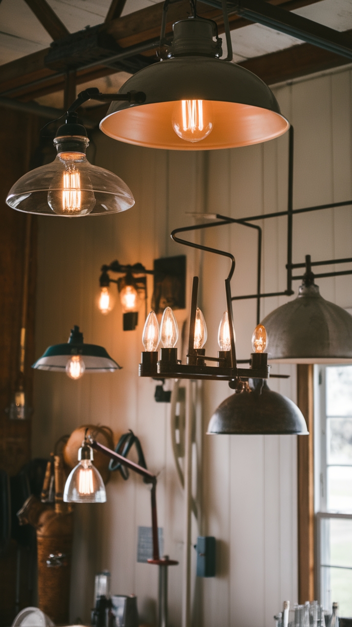 Rustic Charm: Vintage Lighting for a Cozy Farmhouse
