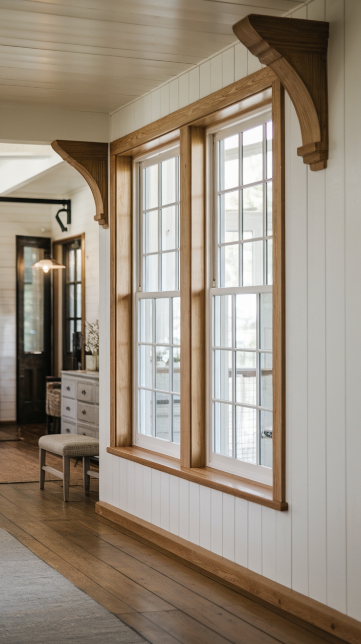 Timeless Farmhouse Charm with Classic White Window