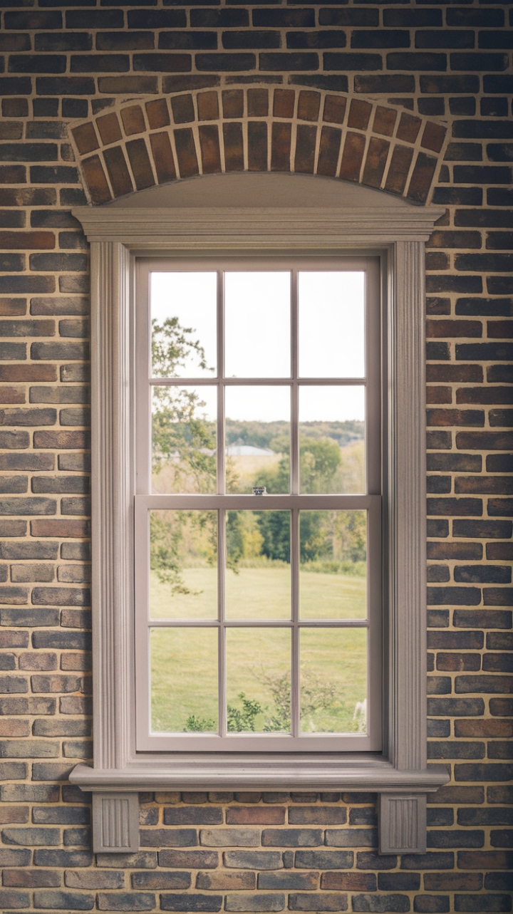 Tranquil Views: Farmhouse Charm with Multi-Paned Glass