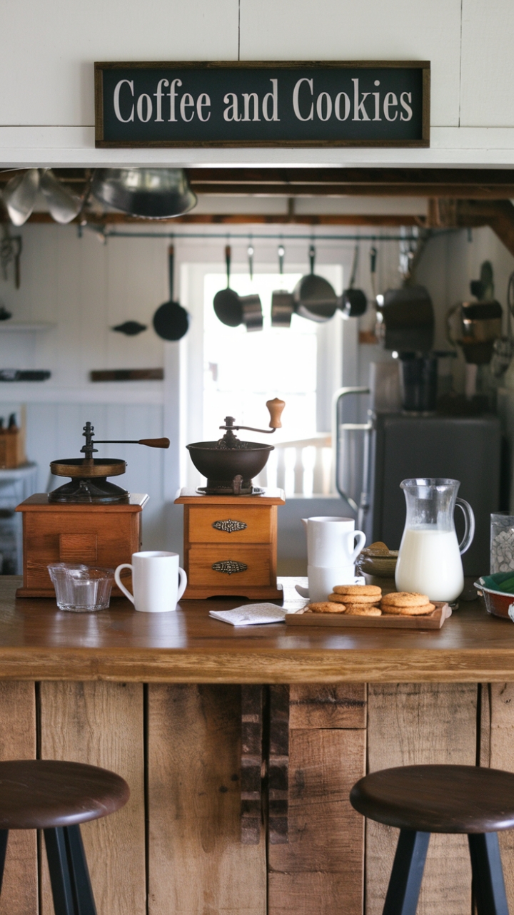 Charming Farmhouse Coffee Nook for a Perfect Morning