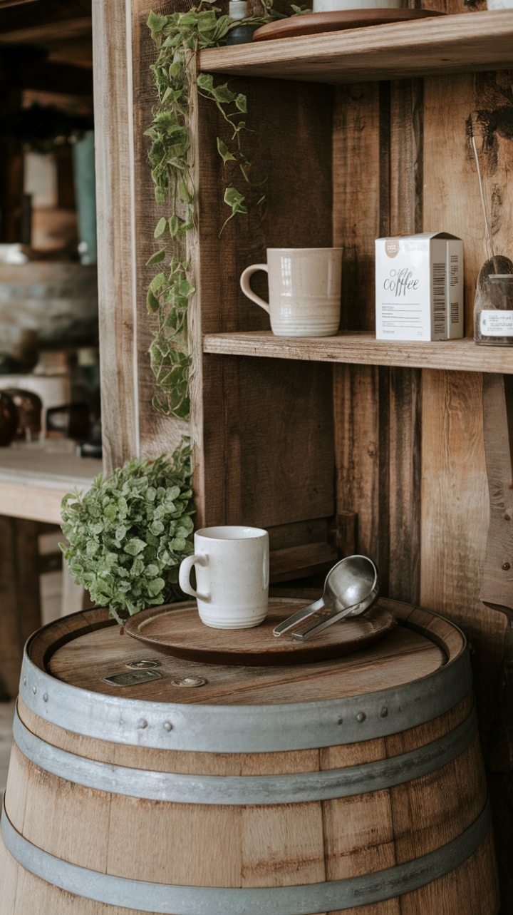Countryside Elegance: Cozy Coffee Station Inspiration
