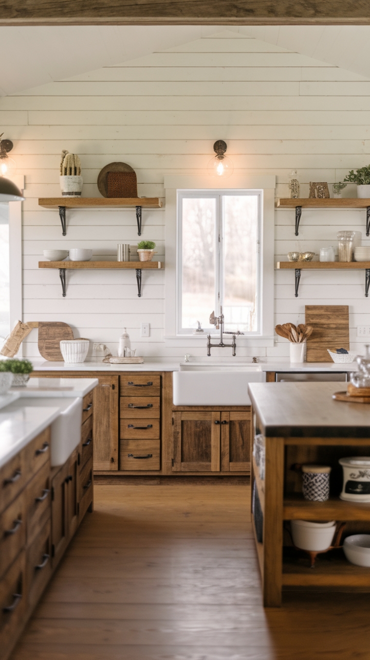 Charming Modern Rustic Kitchen with Farmhouse Details
