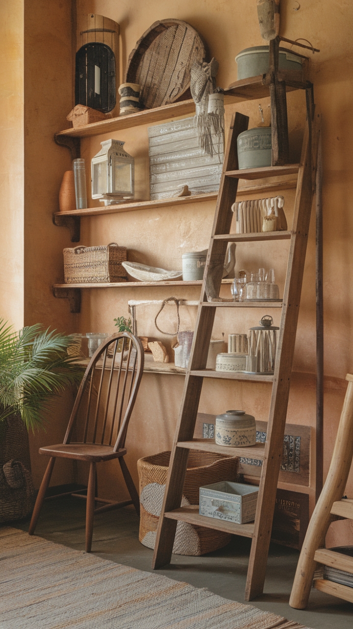 Rustic Charm: A Cozy Corner of Vintage Elegance