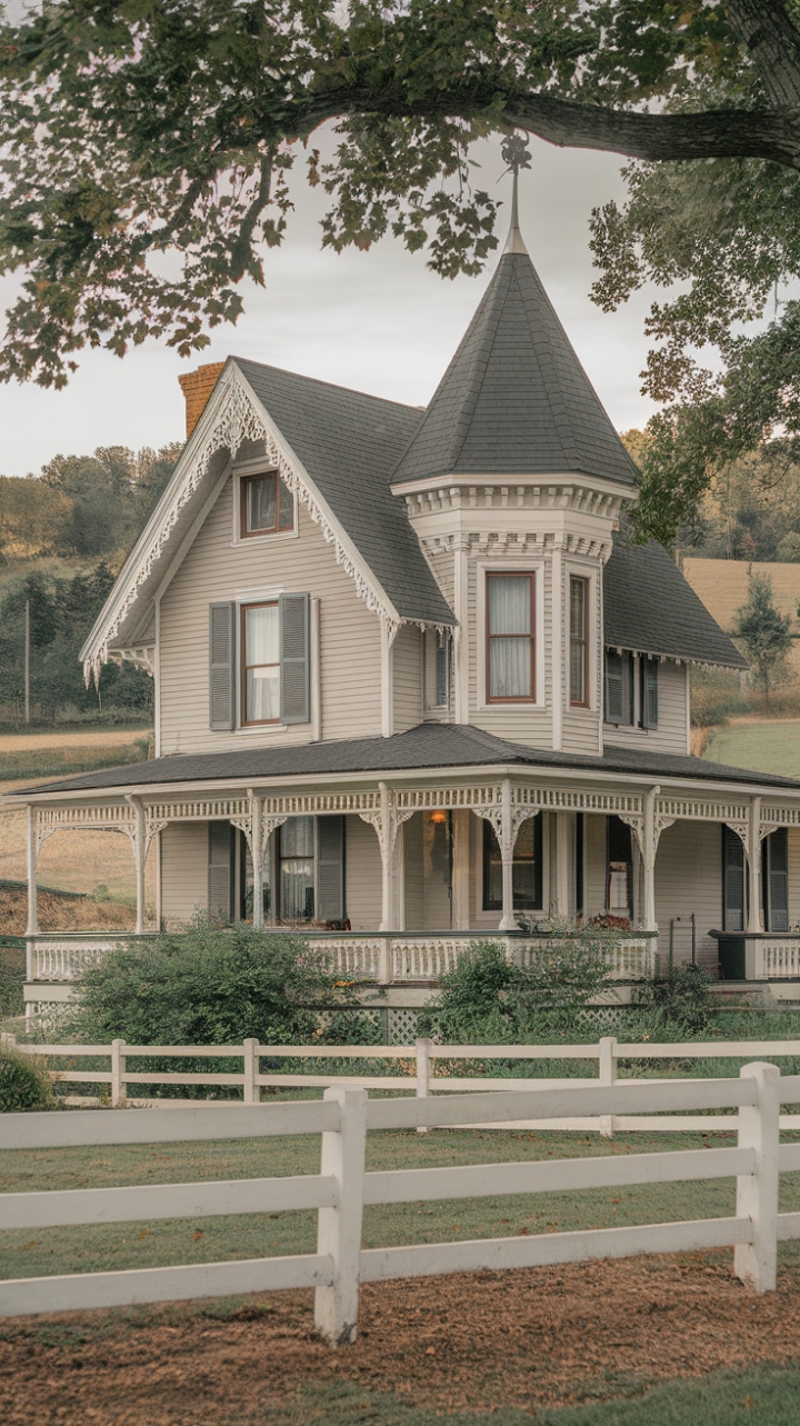 A Charming Rural Retreat with Ornate Details and Historic Charm