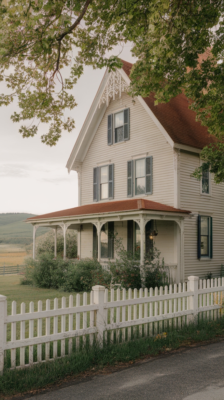 Charming 19th-Century Victorian Farmhouse with Queen Anne and Gothic Revival Details