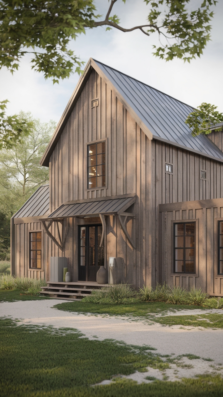 Rustic Elegance: A Contemporary Farmhouse Retreat