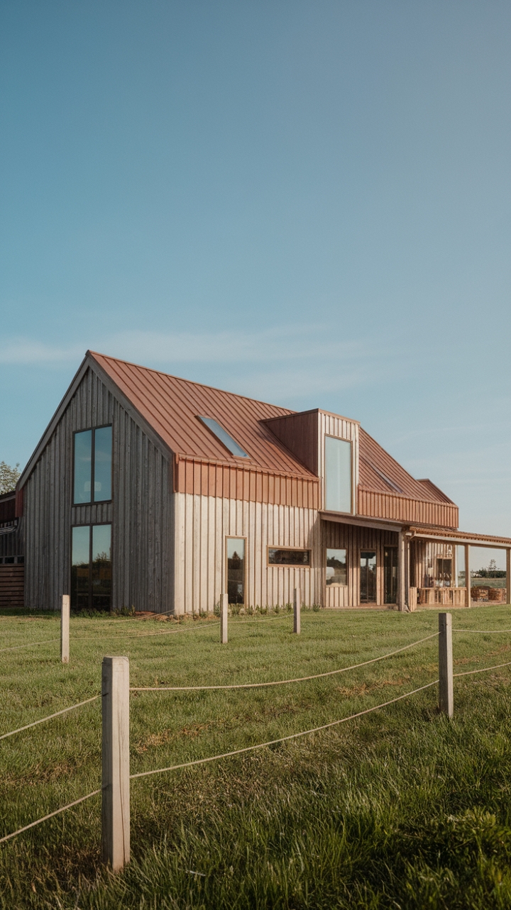 Harmonious Fusion: Contemporary Design in a Rustic Setting