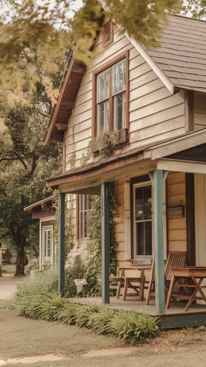 Inviting Farmhouse Blend of Rustic Chic and French Country Elegance