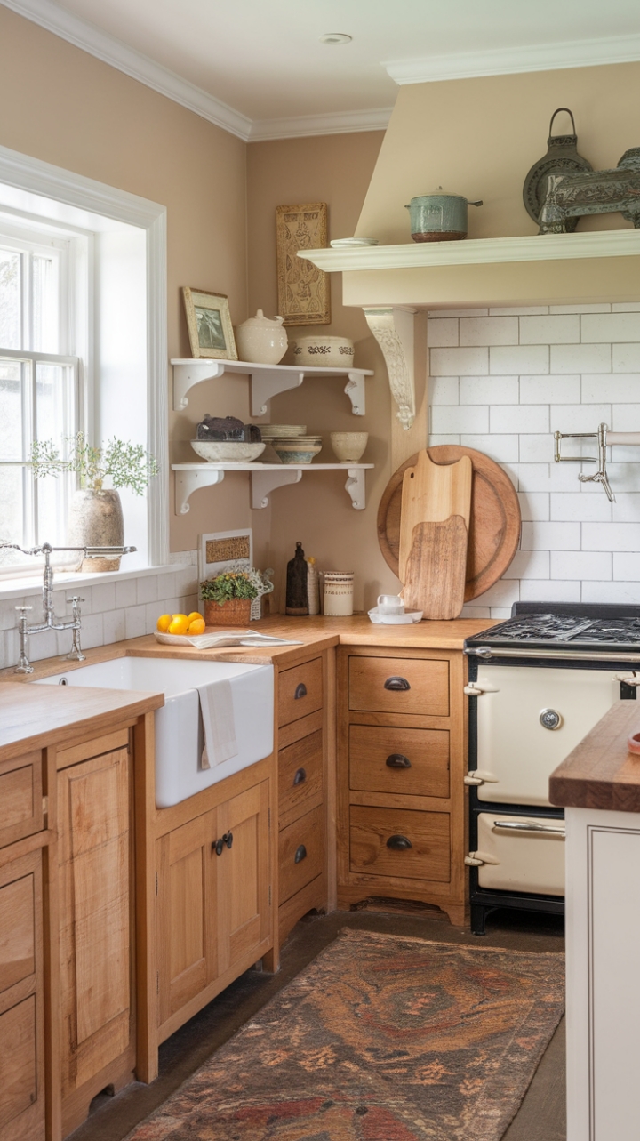 Rustic Elegance in a Cozy Country Kitchen