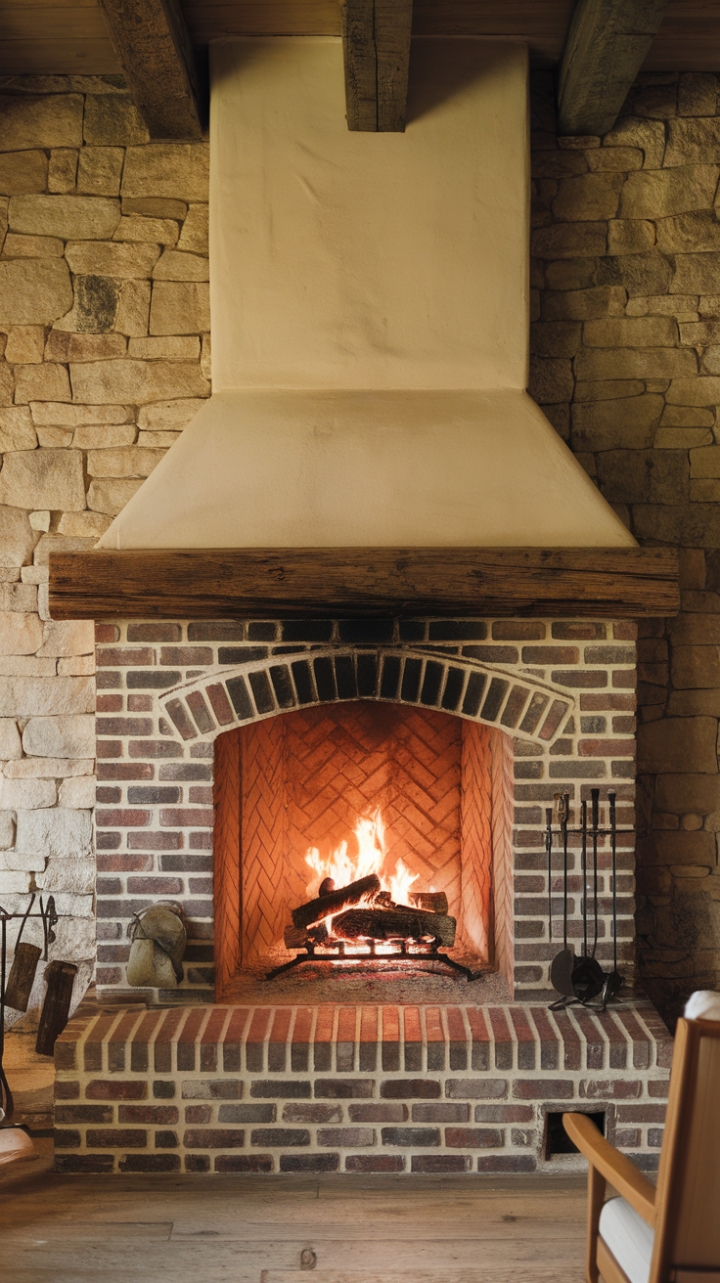 Timeless Comfort: Warmth and Character in a Stone and Brick Haven