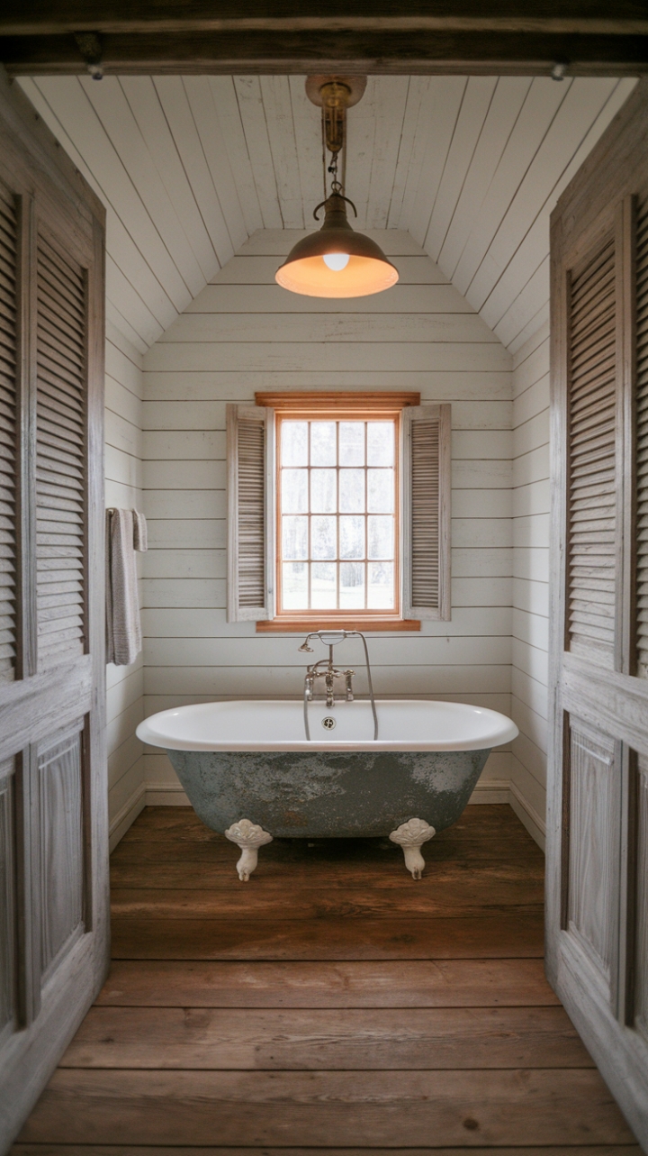 Rustic Elegance: A Countryside Bathroom Retreat