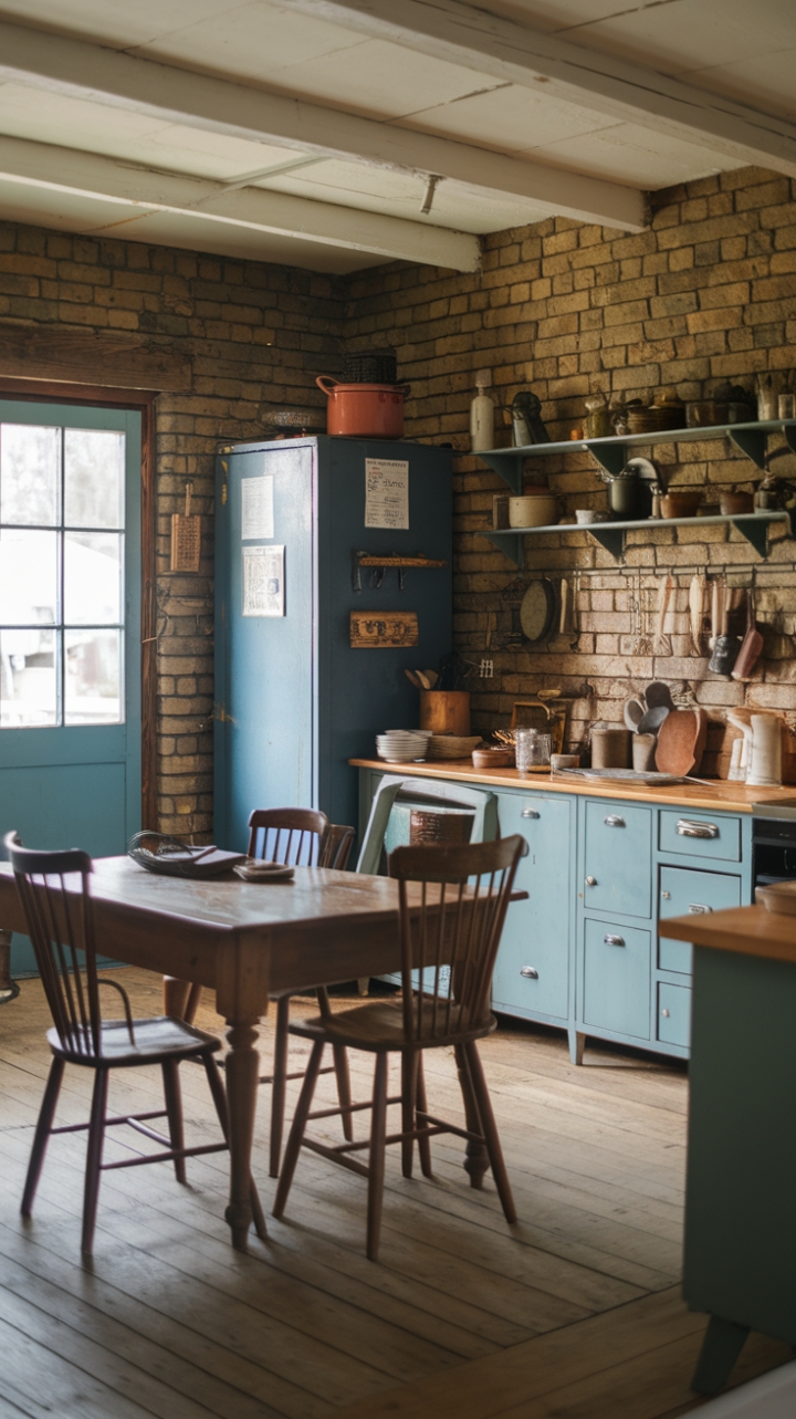 Timeless Rustic Kitchen Blending Vintage Charm and Functionality