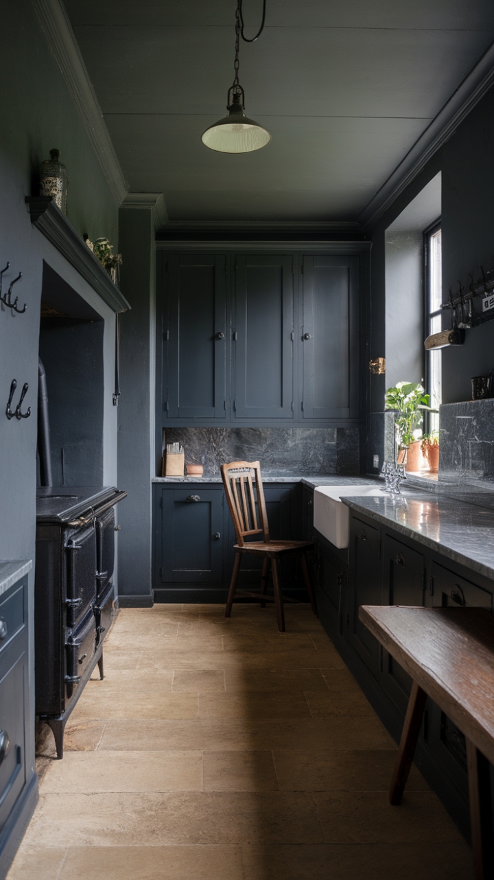 Vintage Touches and Sophisticated Details in a Rustic Kitchen