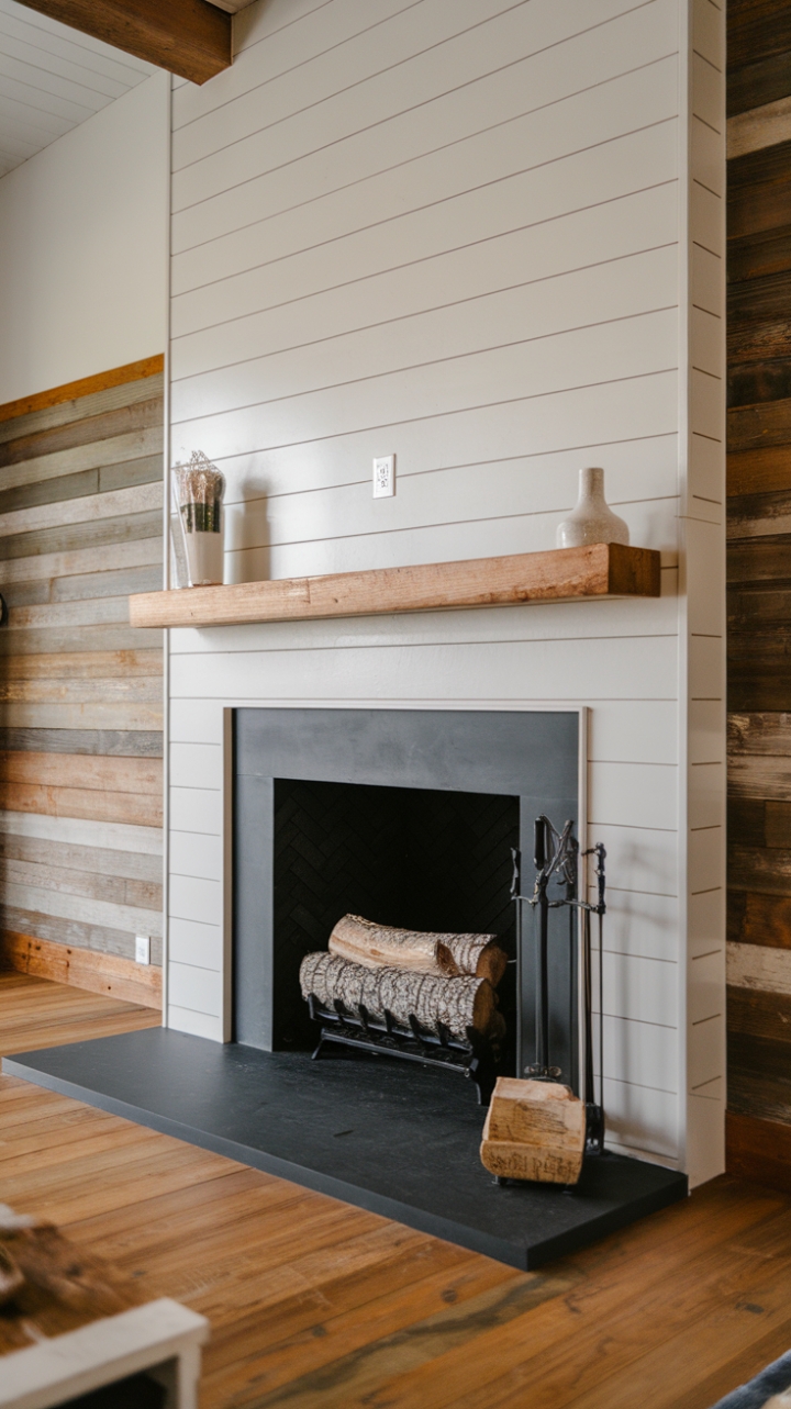 Modern Rustic Hearth: Warmth and Elegance