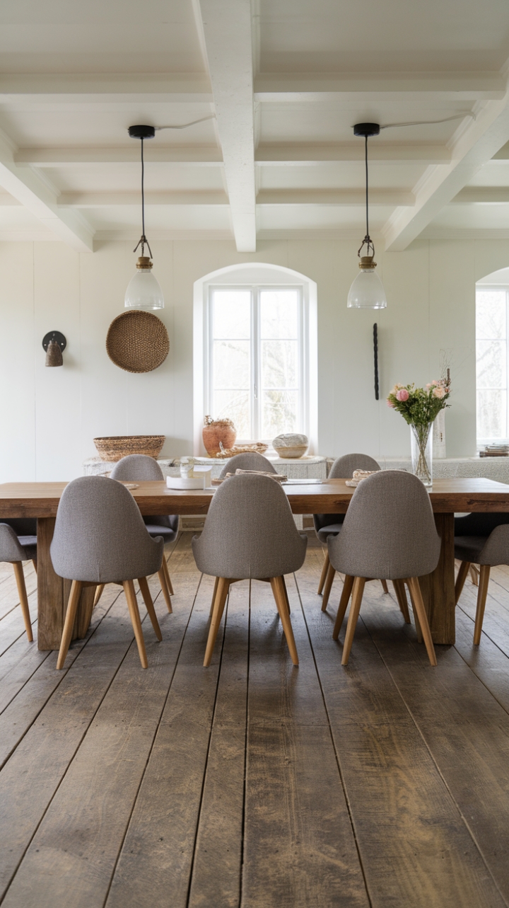 Modern Farmhouse Dining Room: Rustic Warmth Meets Contemporary Elegance