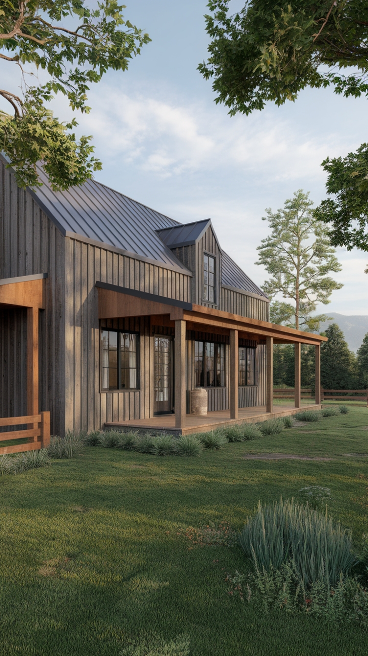 Rustic Charm Meets Contemporary Elegance in Mountain Retreat