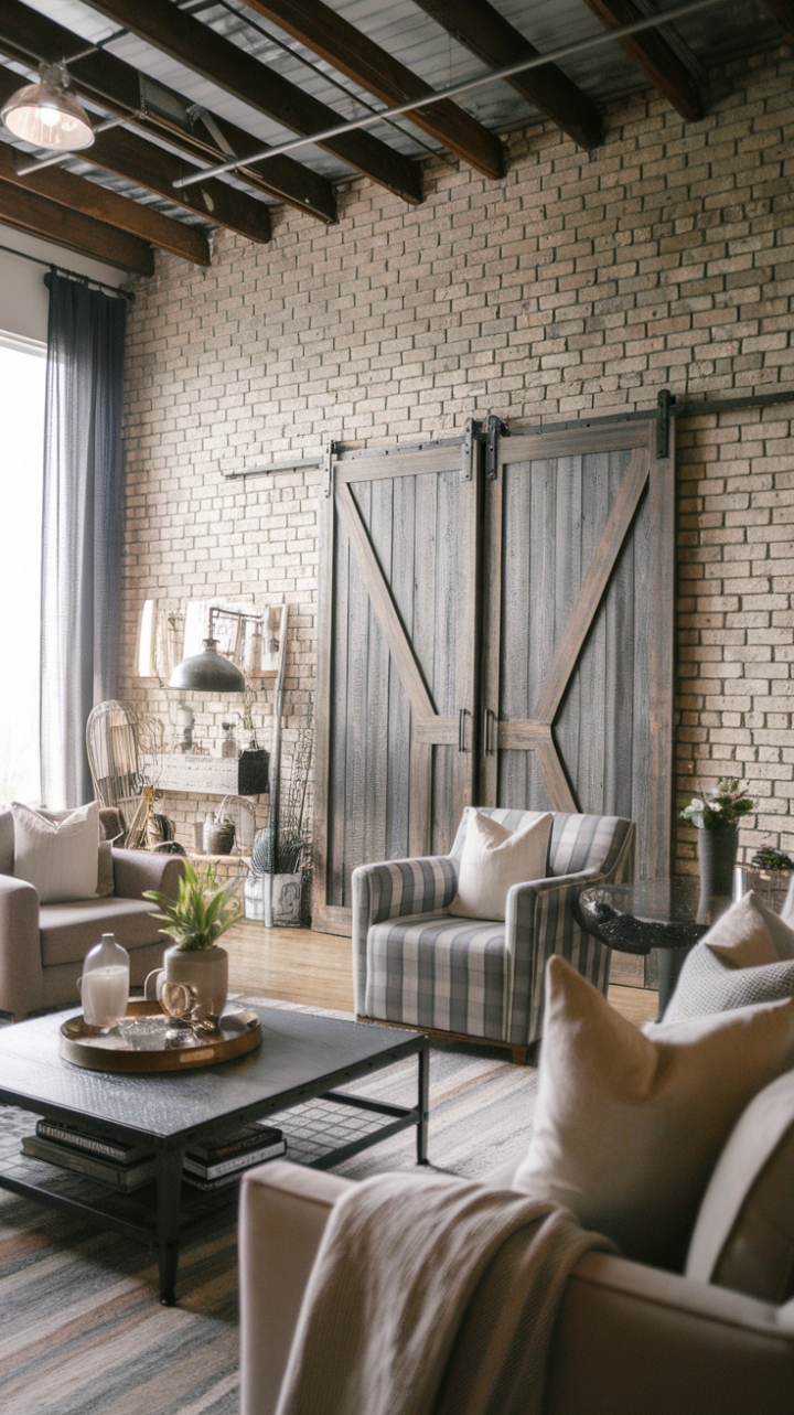 Reclaimed Wood and Metal Accents Define This Industrial Farmhouse Charm
