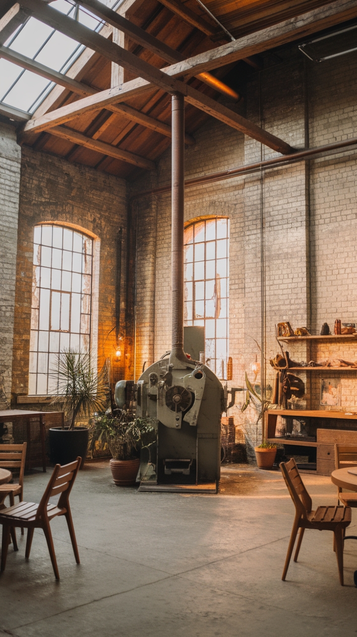 Vintage Meets Cozy: The Allure of Raw Industrial Design
