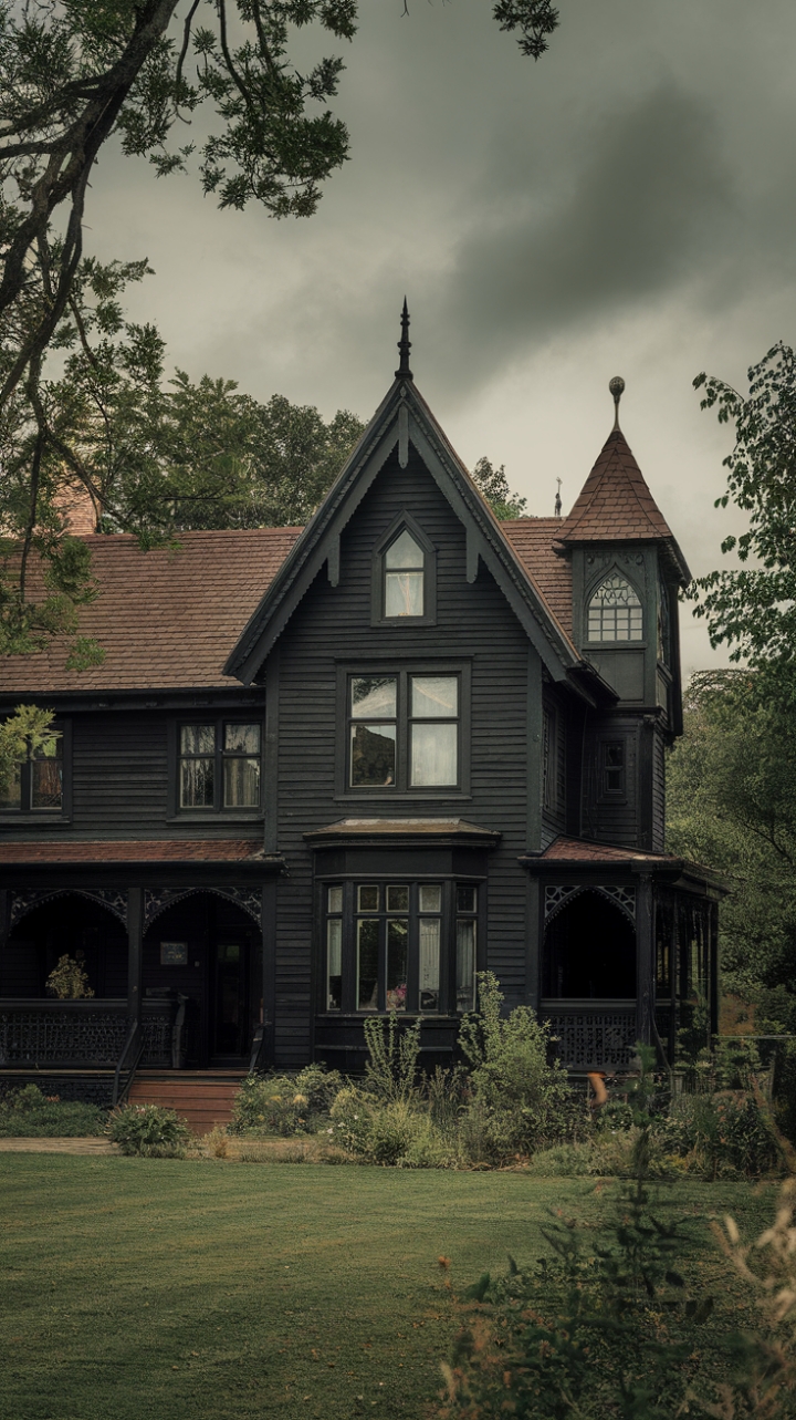 Modern Gothic Farmhouse: A Bold Black Retreat
