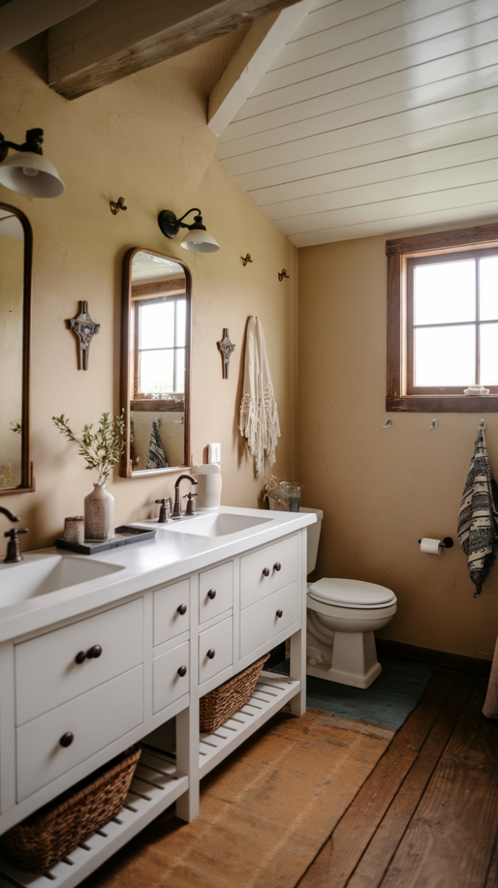 Cozy Farmhouse Retreat with Double Vanity and Natural Light