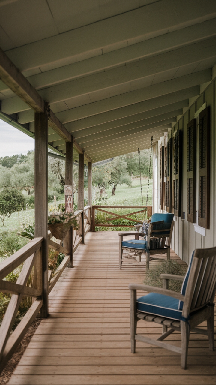Serene Wraparound Porch for Relaxing Mornings and Evenings