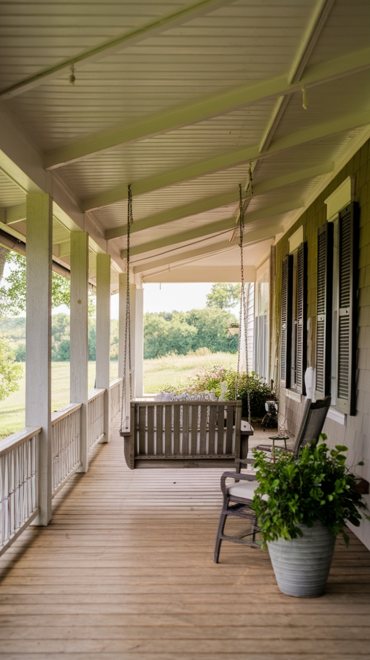 Rustic Porch Retreat for Relaxation
