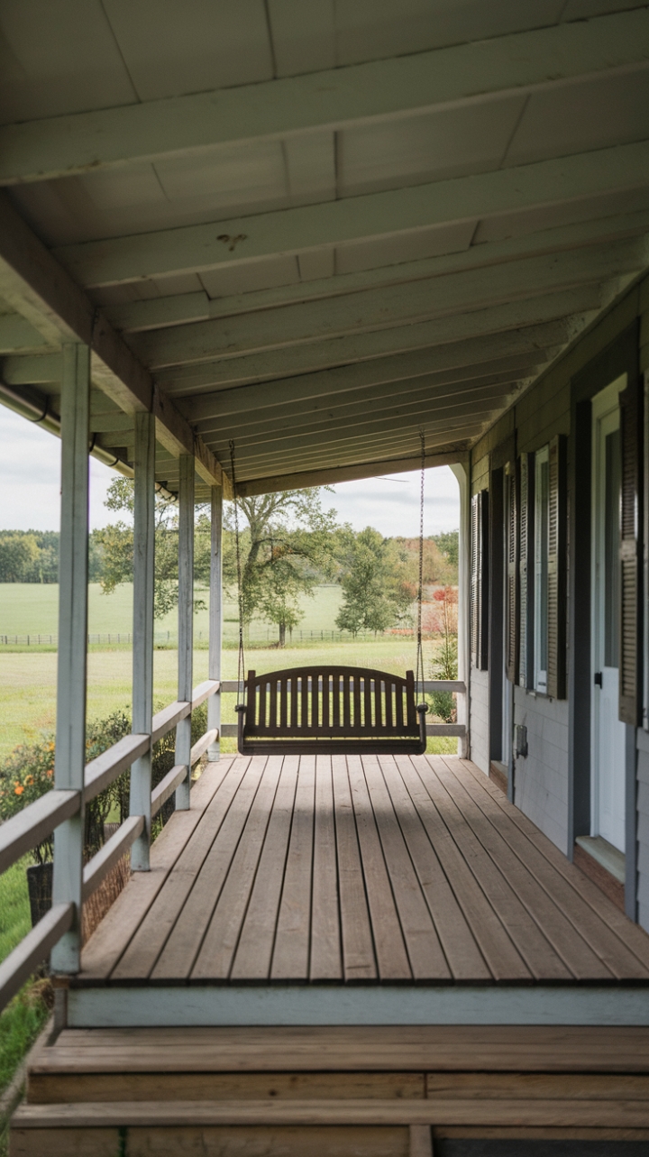 Charming Wraparound Porch for Tranquil Living