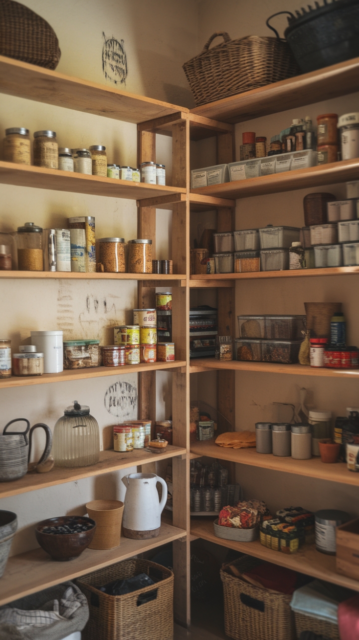 Charming Country Pantry: A Cozy Display of Everyday Elegance
