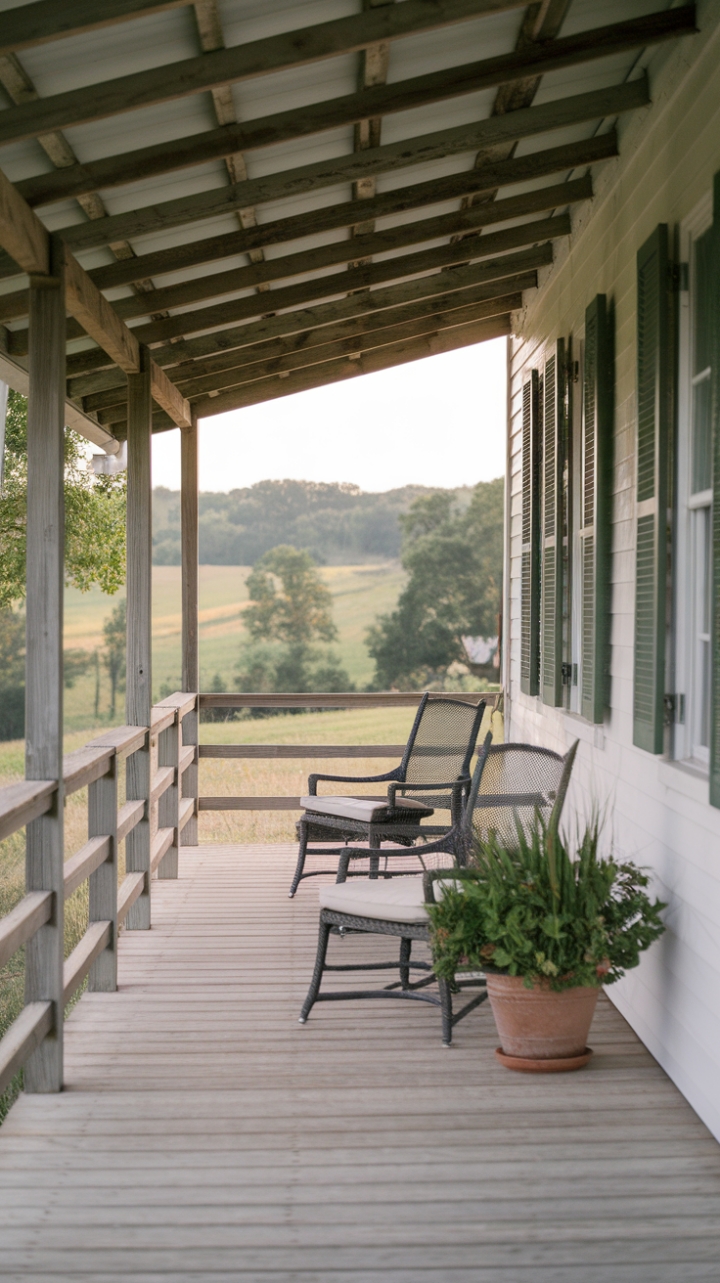 Serene Country Retreat with Rustic Porch