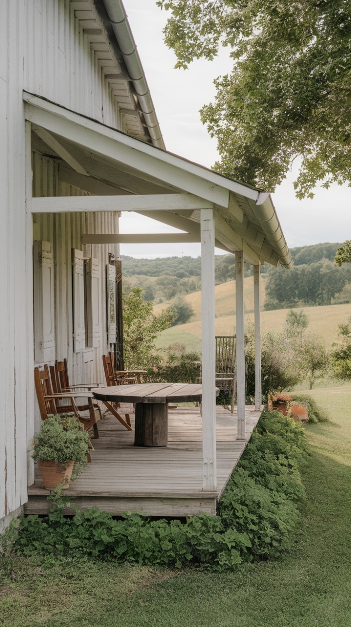 Serene Porch Retreat with Charming Garden View