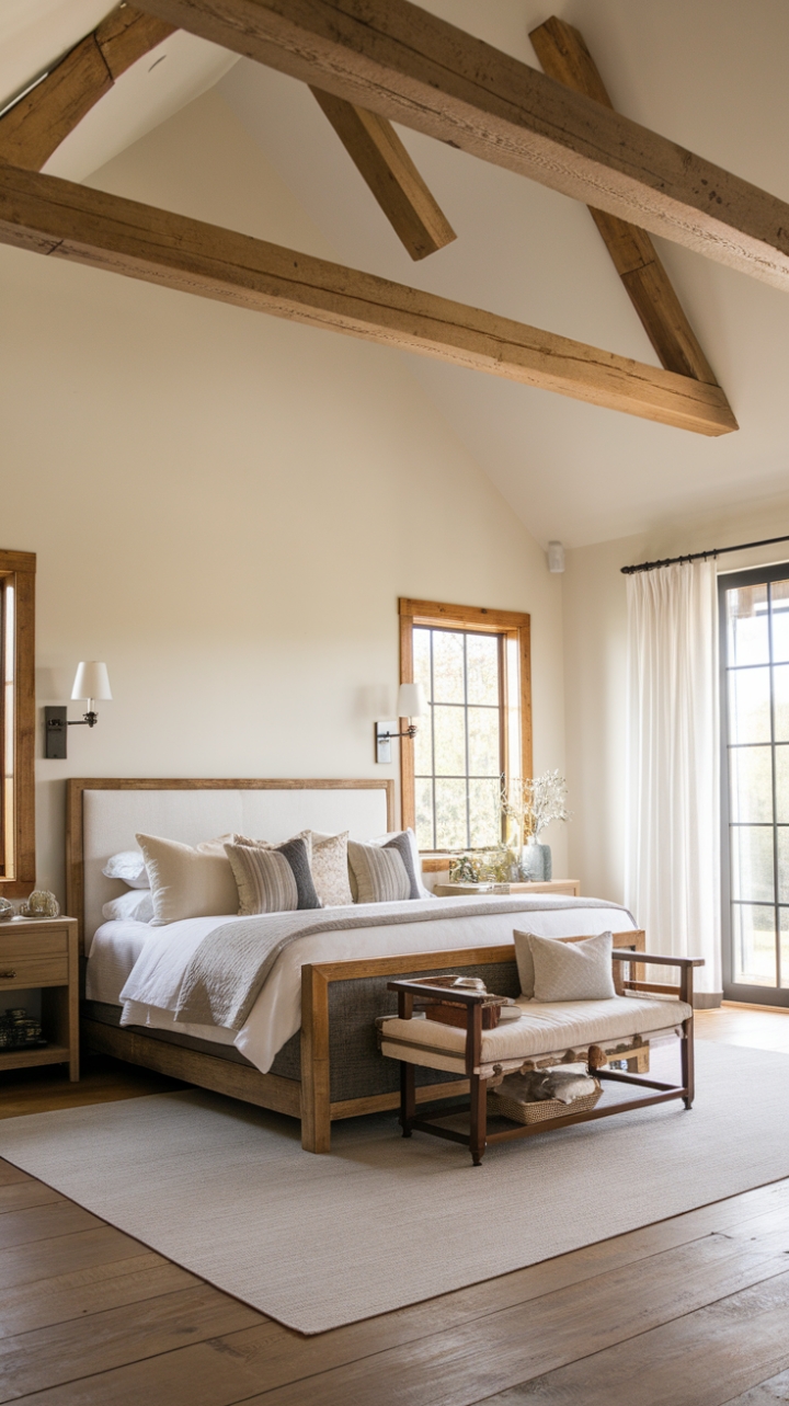 Tranquil Farmhouse Retreat Featuring Simple Elegance and Personal Touches