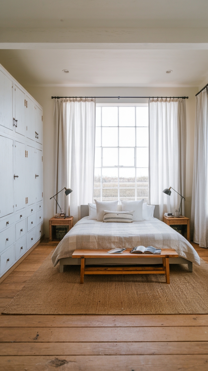 Serene Modern Farmhouse Master Bedroom Design