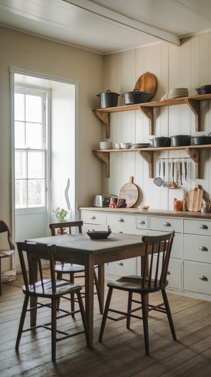 Inviting Kitchen Blends Modern Farmhouse Charm and Vintage Touches