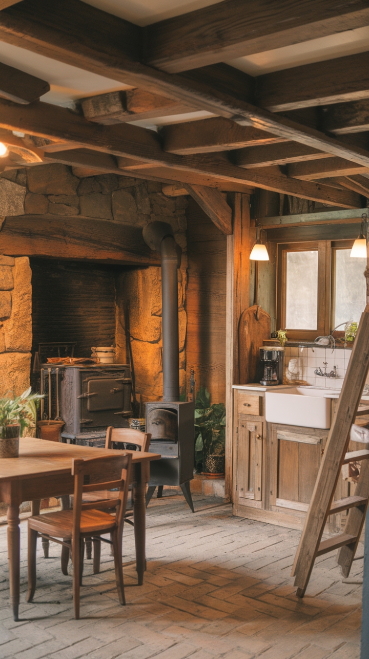 Rustic Elegance: A Kitchen of Warmth and Character