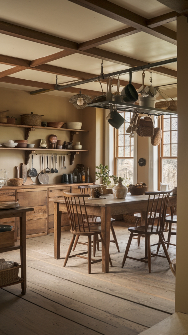 Timeless Shaker Charm with Rustic Warmth