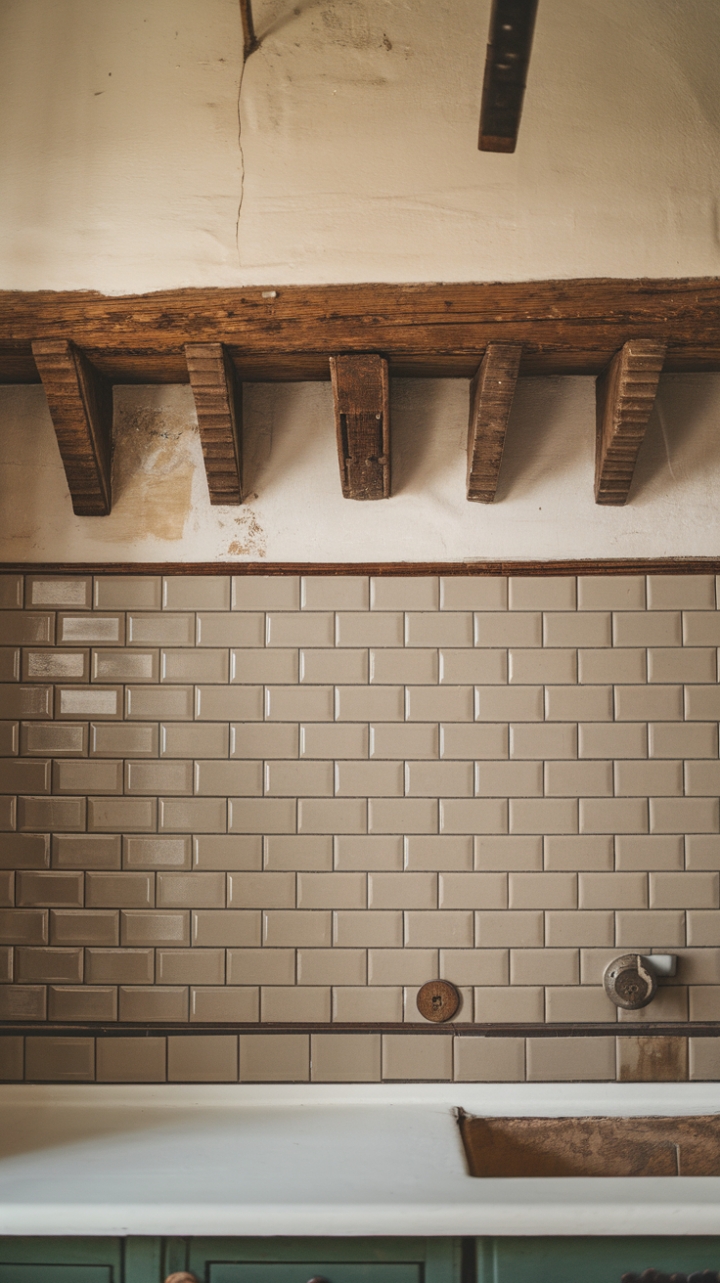 Rustic Charm: A Lived-In Kitchen with Vintage Character