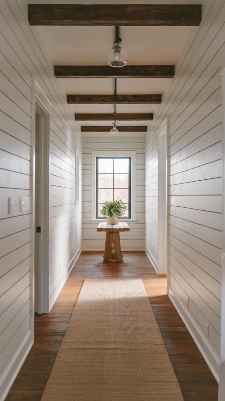 Rustic Elegance: Modern Farmhouse Hallway Design