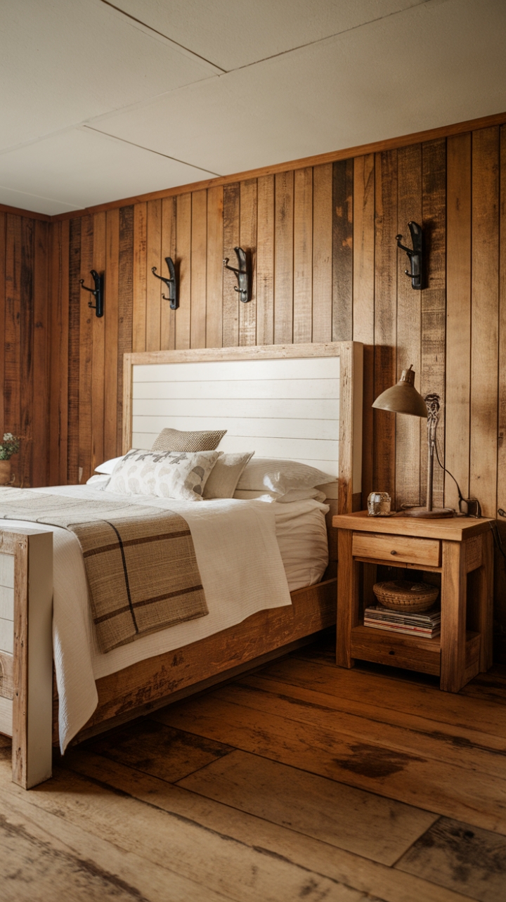 Tranquil Guest Bedroom Blending Natural Elements and Cozy Details