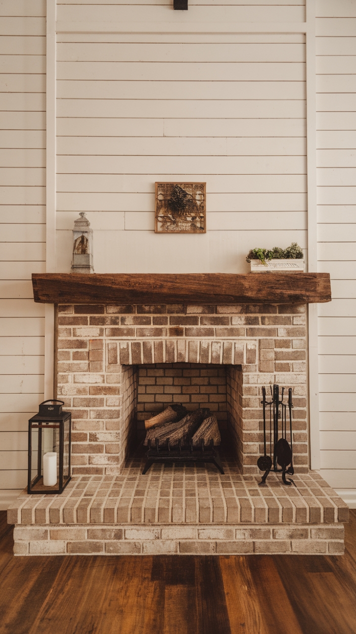 Cozy Elegance: A Timeless Fireplace Retreat