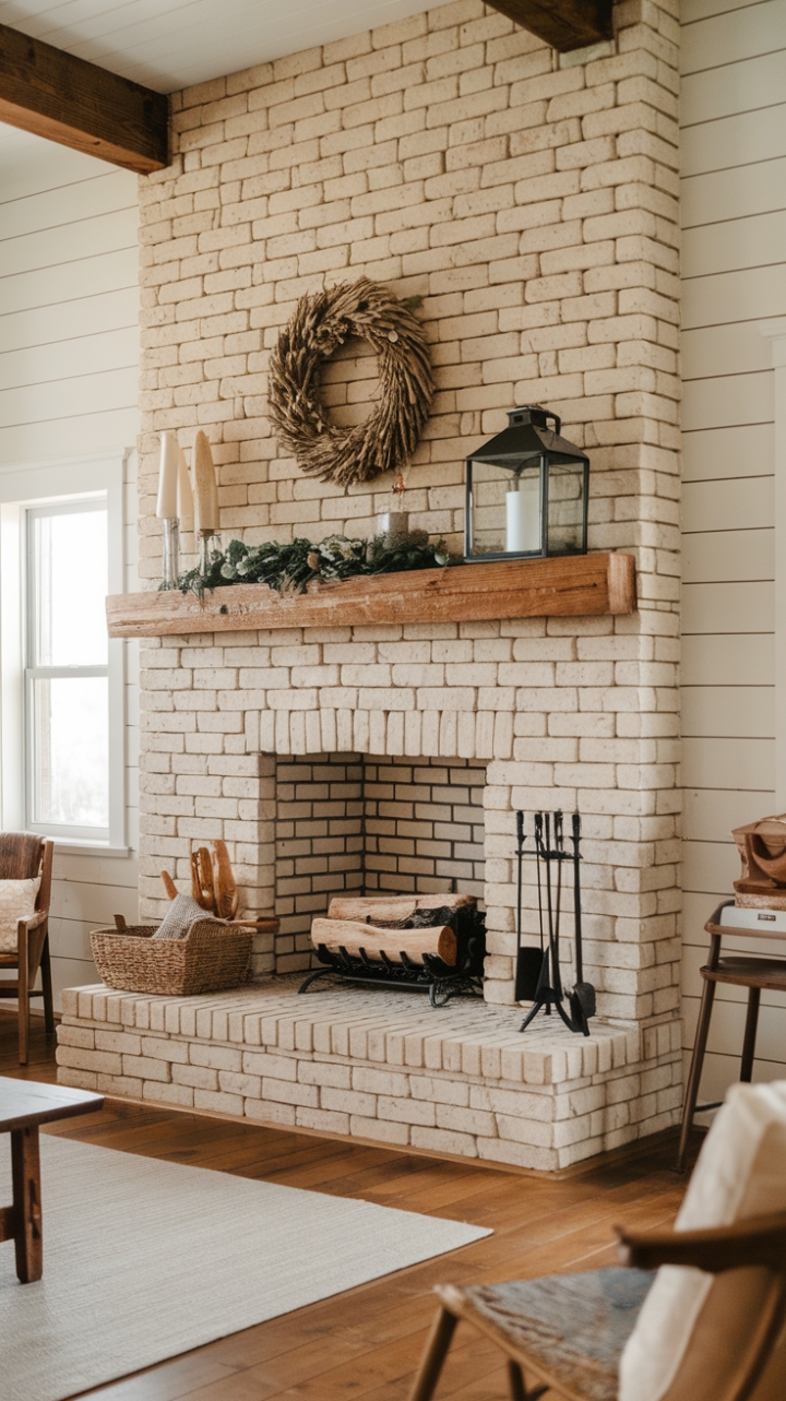 Charming Farmhouse Living Room with Rustic Charm
