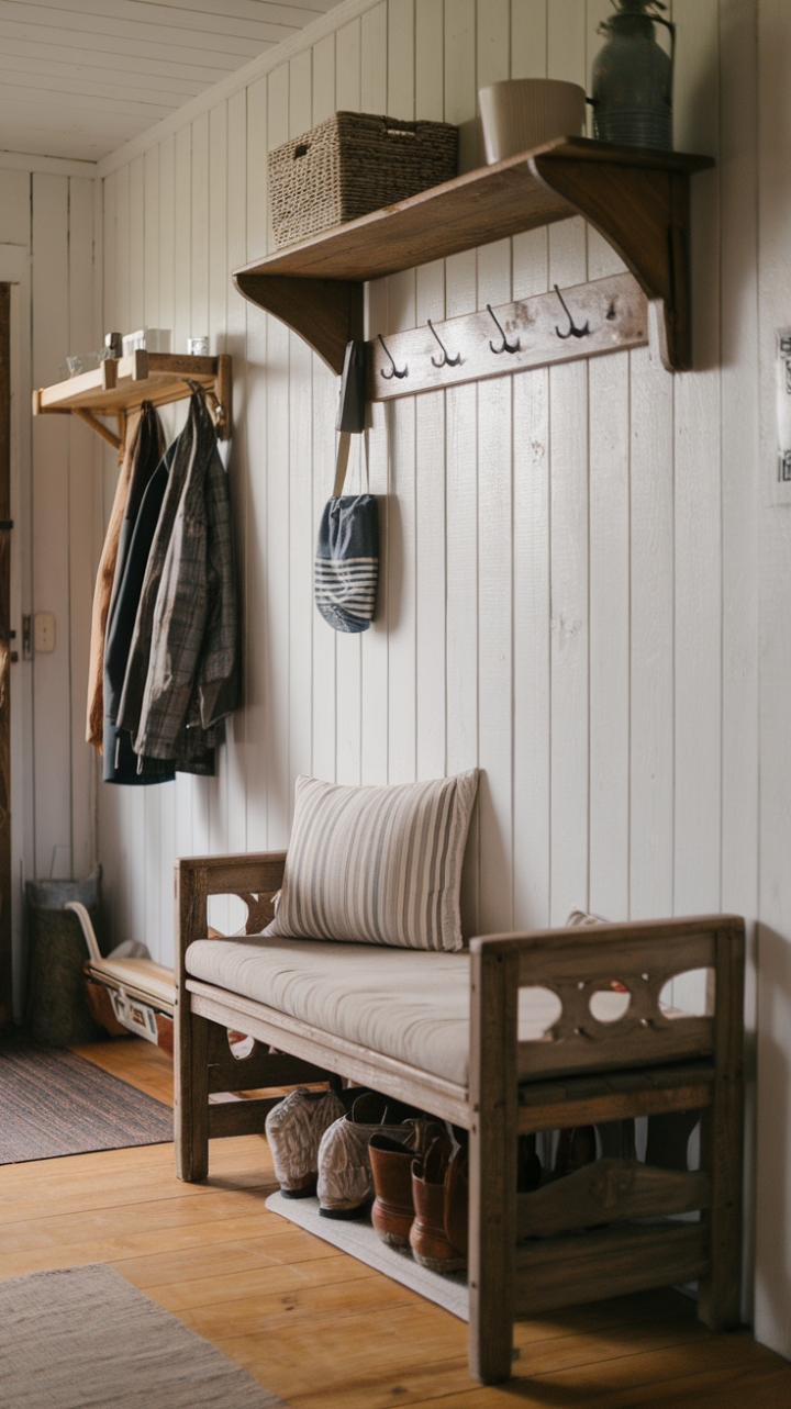 Rustic Warmth: An Inviting Entryway to Welcome You Home