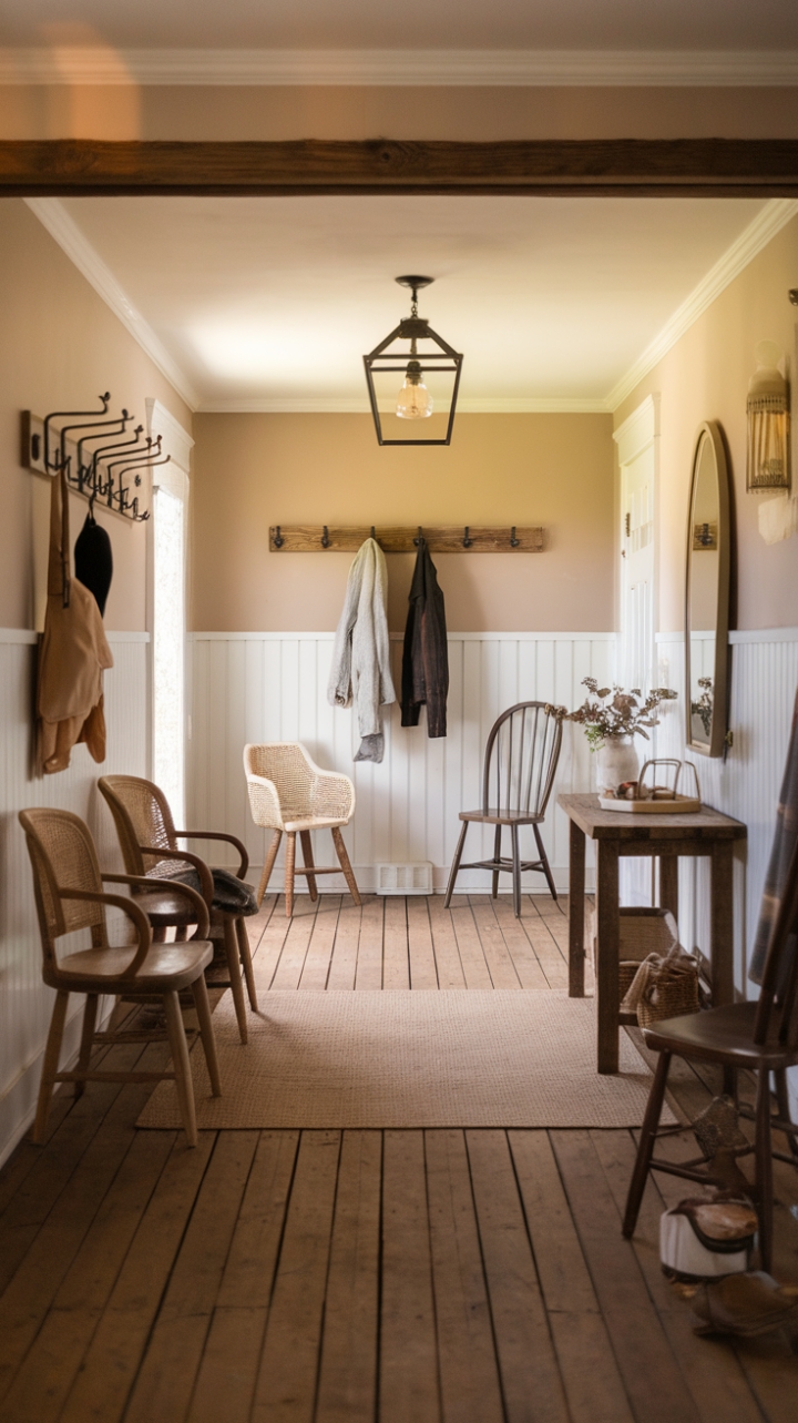 Inviting Farmhouse-Inspired Entranceway