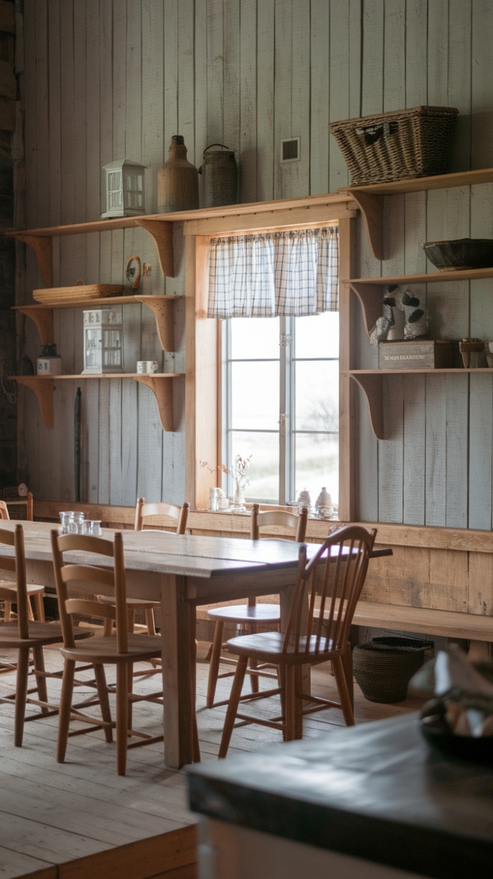 Rustic Elegance: Inviting Farmhouse Dining Space